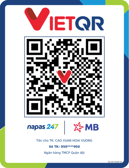 Mã QR chuyển khoản MB Bank — Cao Xuân Hoài Vương
